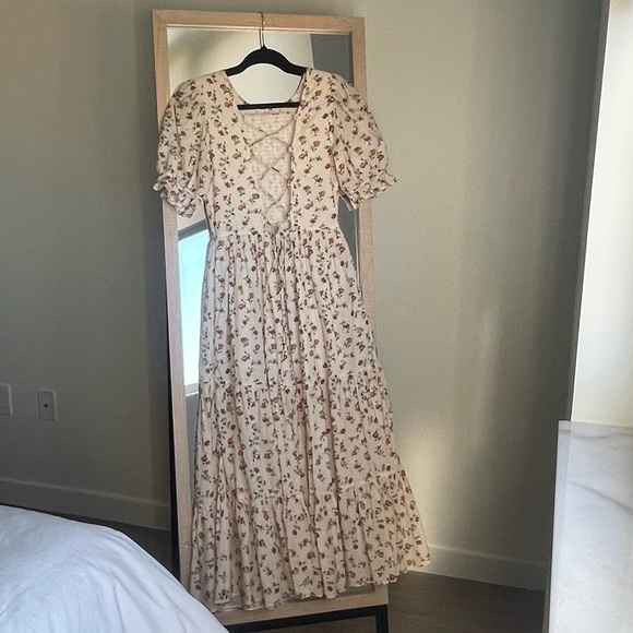 Christy Dawn Amalia Dress in Cream Garden XS - Picture 6 of 7